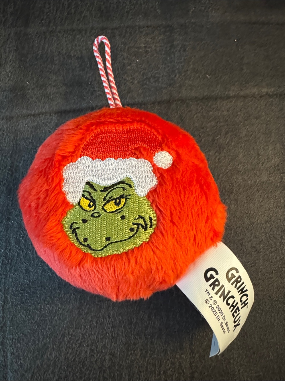 McDonald’s Dr. Seuss Red Plush Grinch Holiday Ornament